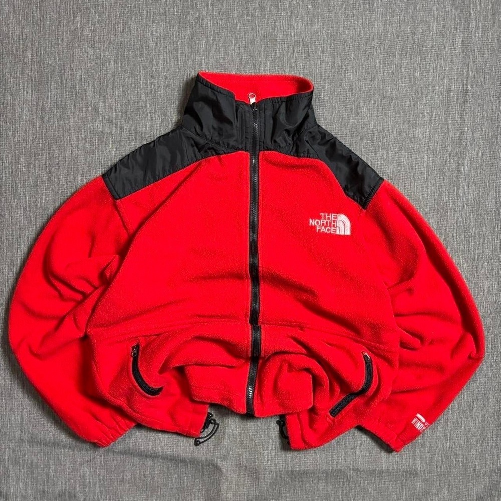 The North Face red fleece outdoor jacket - XL